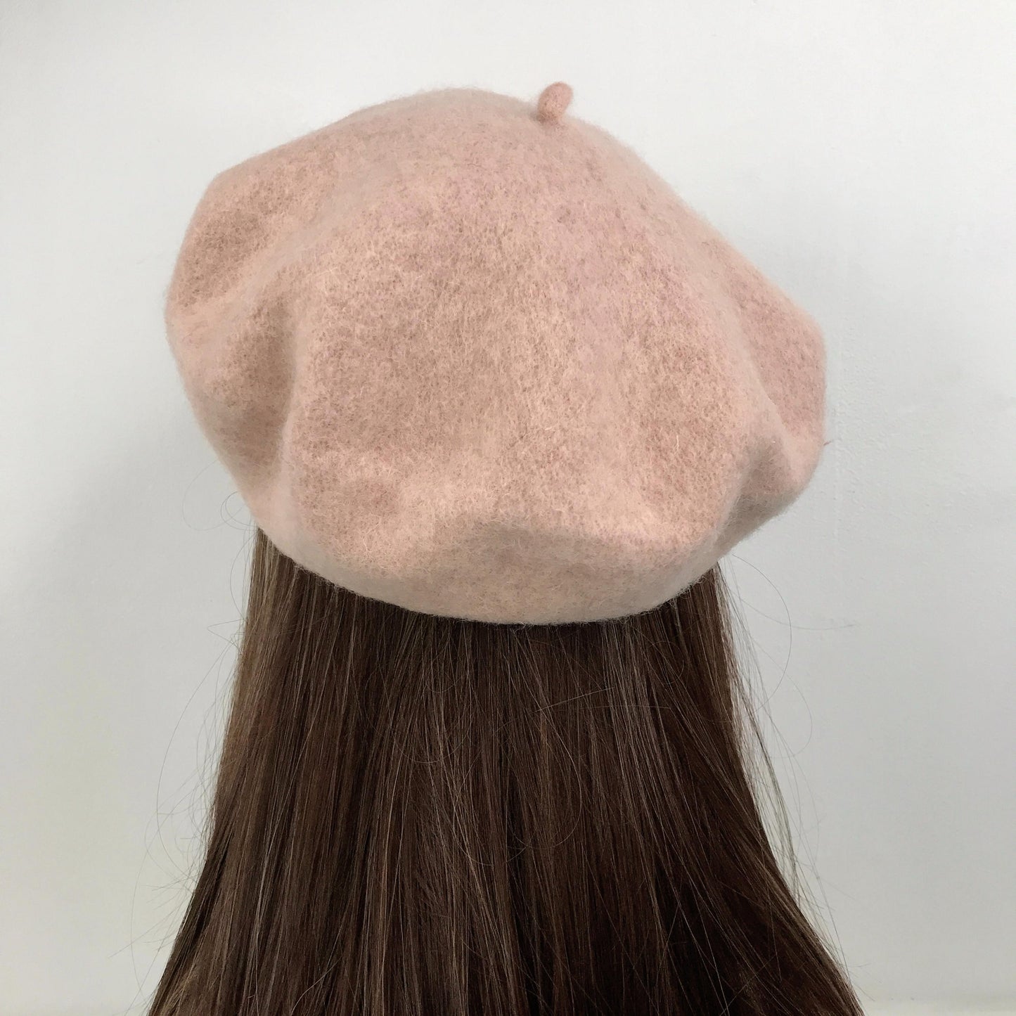 Light Pink Wool Blue Yellow Daisy Floral Flower Cute French Style Chic Beret Hat